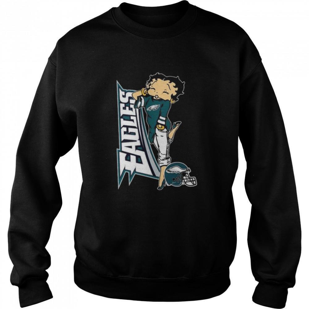 Betty Boop Philadelphia Eagles Football Sweatshirt
